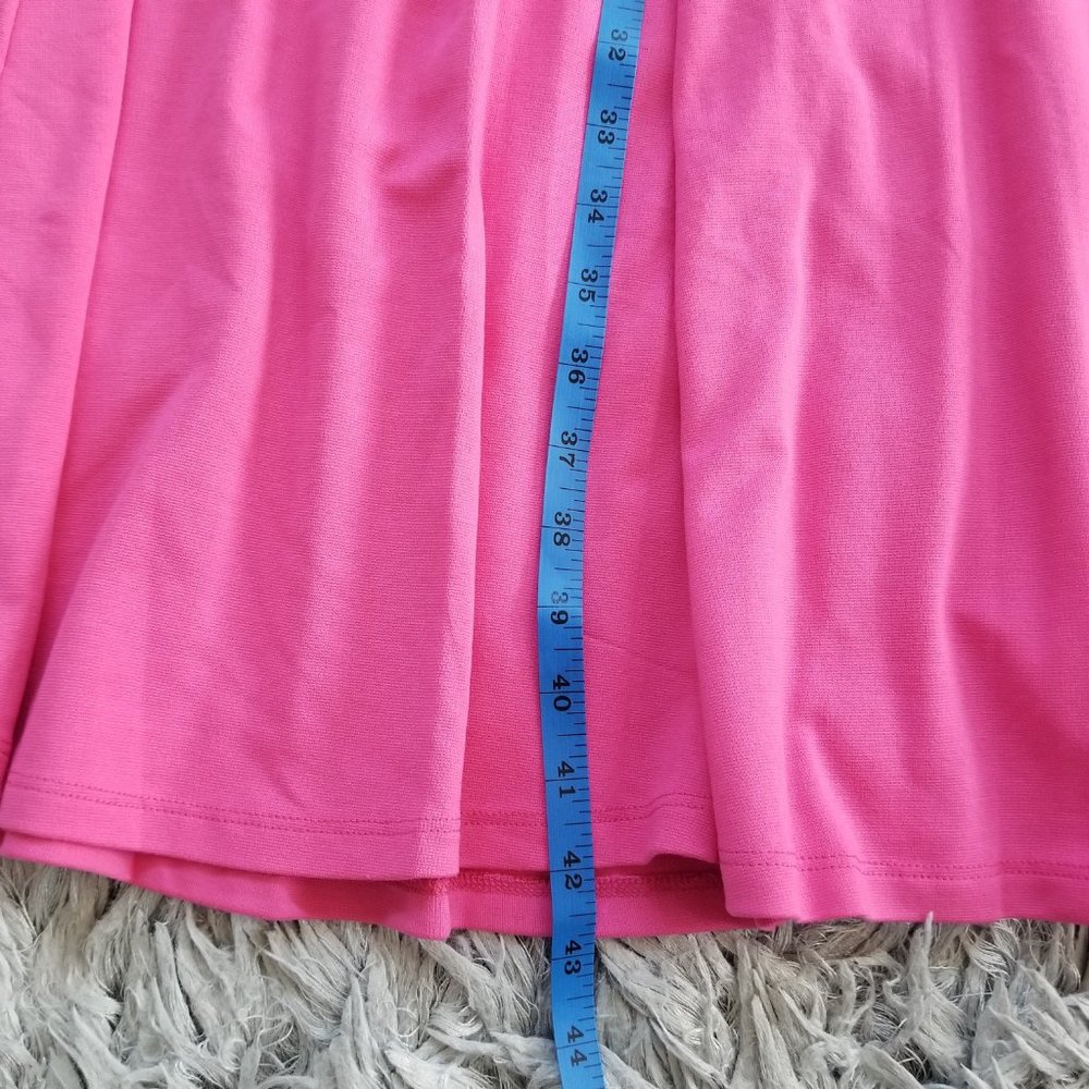 Zara A Line Flared Midi Dress in Fuchsia - Size M - Picture 7 of 9